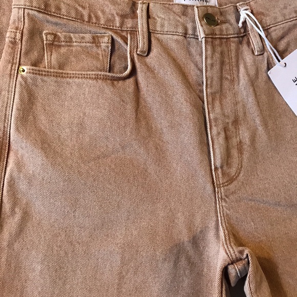 Frame Le Sylvie Slender Straight Sand Jeans - Picture 5 of 11